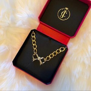 Juicy Couture Gold Bow Necklace